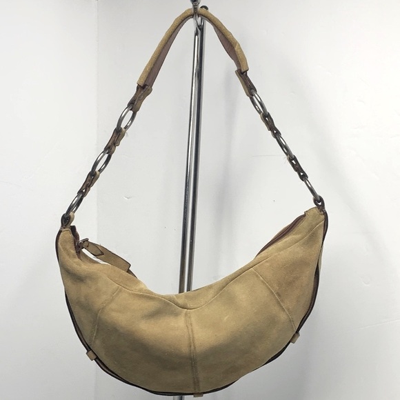 Vintage Yves Saint Laurent Mombasa Calfskin suede Leather Bag - Picture 1 of 13